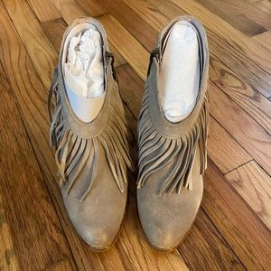 Unbridled Layla Fringed Bootie